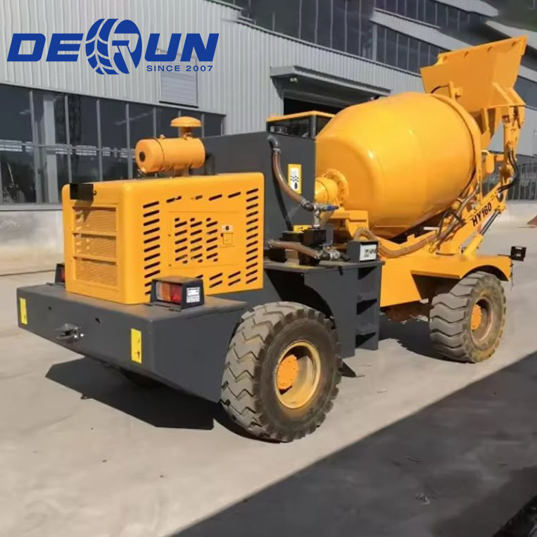 Luzun 3cbm Selbstladender Betonmischer-Leichtlastwagen mit Drehtrommel